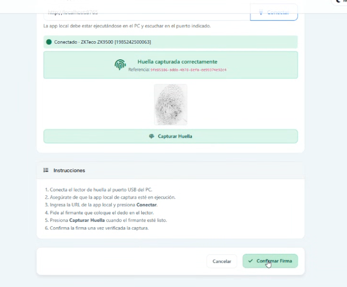Control de entrega de EPP con huella digital · SoftCapture